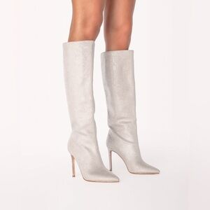 Billini - Emarie silver diamante boot - New with box!